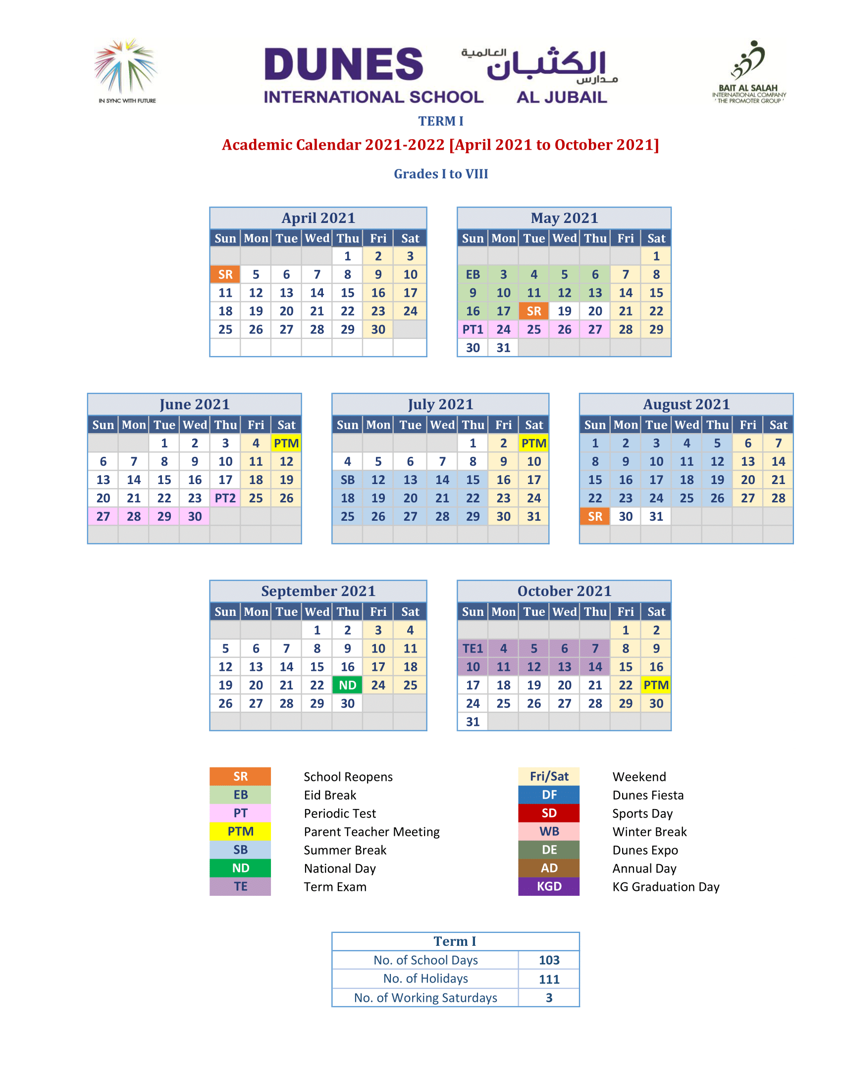 Epcc Academic Calendar 2022 Academic Calendar – Dunes Internationals School